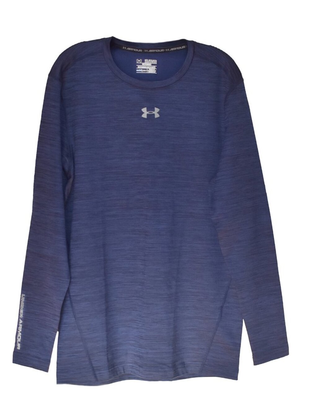 Under Armour Men’s Shirt ColdGear Twist Compression Crewneck Pullover Navy 2XL - Picture 6 of 8